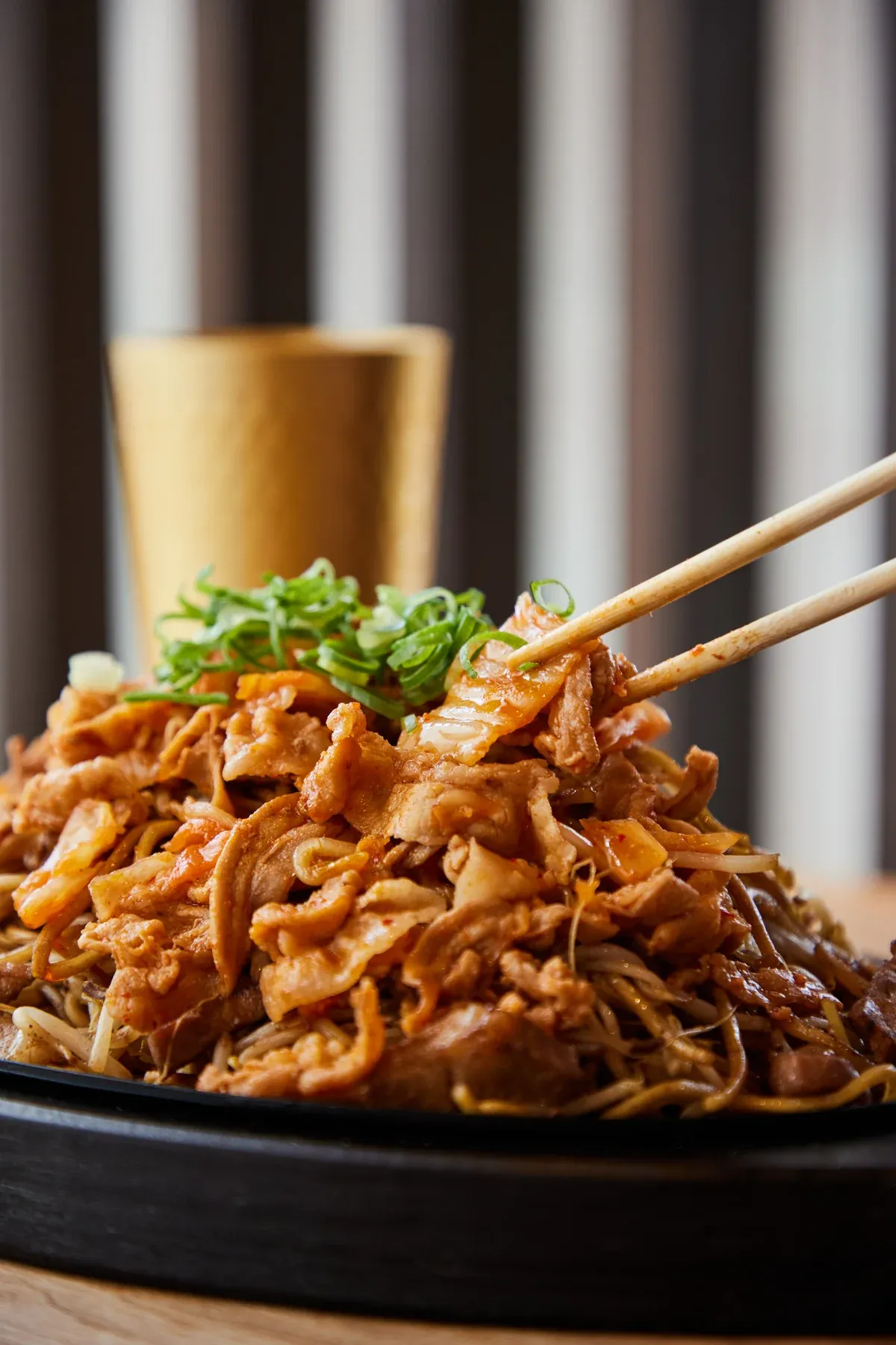 豚キムチのせ焼きそば